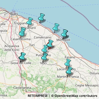 Mappa Strada Comunale Pastini di Papà Pietro, 70013 Castellana grotte BA, Italia (16.5035)