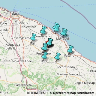 Mappa Via Vittorio Veneto, 70013 Castellana Grotte BA, Italia (8.0725)