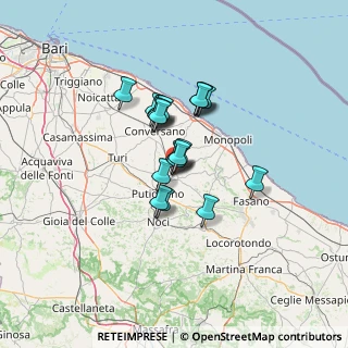 Mappa Via Vittorio Veneto, 70013 Castellana Grotte BA, Italia (9.4385)