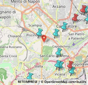 Mappa Via Gaetano Patrone, 80145 Napoli NA, Italia (3.08077)