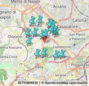 Mappa Via Gaetano Patrone, 80145 Napoli NA, Italia (1.38647)