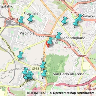 Mappa Via Gaetano Patrone, 80145 Napoli NA, Italia (1.44643)
