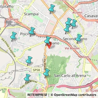 Mappa Via Gaetano Patrone, 80145 Napoli NA, Italia (1.31636)