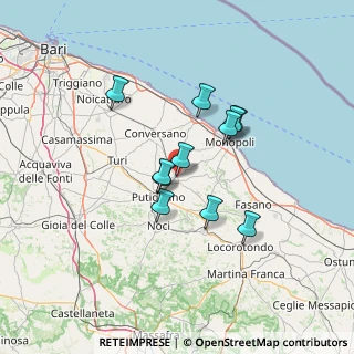Mappa Via Eleonora Fonseca, 70013 Castellana Grotte BA, Italia (11.38545)