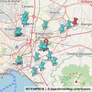 Mappa Via de Carolis, 80040 Volla NA, Italia (4.9055)