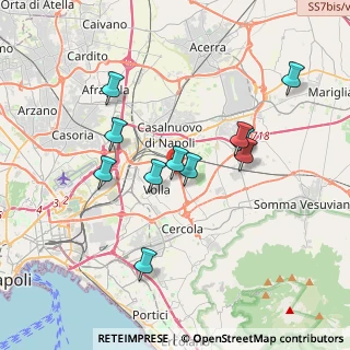 Mappa Via de Carolis, 80040 Volla NA, Italia (3.55727)