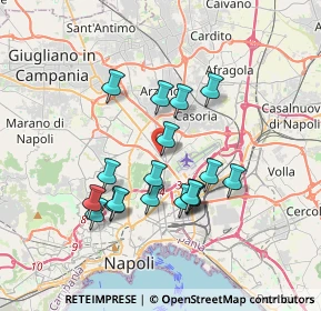 Mappa Secondigliano - Amato, 80144 Napoli NA, Italia (3.35667)