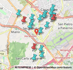 Mappa Secondigliano - Amato, 80144 Napoli NA, Italia (1.022)