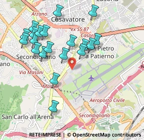 Mappa Aeroporto di Napoli-Capodichino, 80144 Napoli NA, Italia (1.0735)