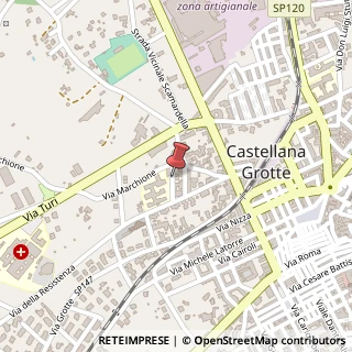 Mappa Via Antonio Gramsci, 5, 70013 Castellana Grotte, Bari (Puglia)