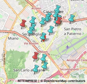 Mappa Via Monte Tifata, 80144 Napoli NA, Italia (1.0005)