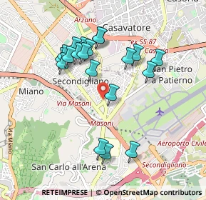 Mappa Via Monte Tifata, 80144 Napoli NA, Italia (0.957)