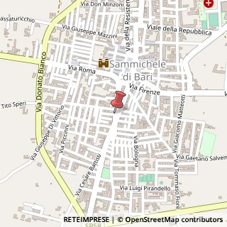 Mappa Via Carducci,  4, 70010 Sammichele di Bari, Bari (Puglia)