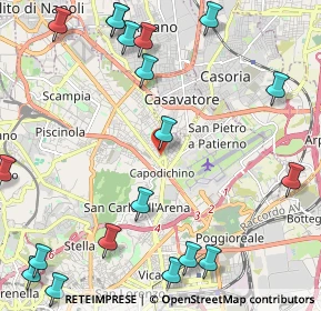 Mappa Via Fratelli Rosselli, 80144 Napoli NA, Italia (3.24947)