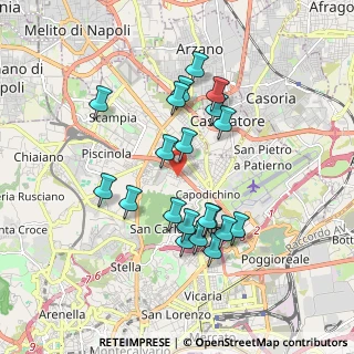 Mappa Cupa Capodichino, 80144 Napoli NA, Italia (1.801)
