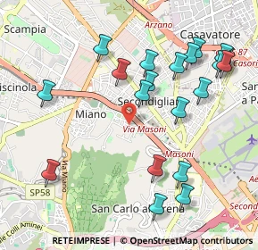 Mappa Traversa IV Cupa Capodichino, 80145 Napoli NA, Italia (1.2135)