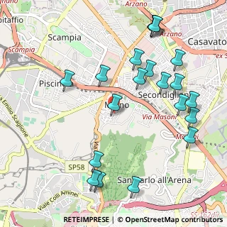 Mappa Via della Liguria, 80145 Napoli NA, Italia (1.2835)