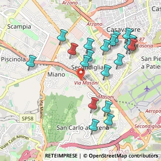 Mappa Cupa detta Santa Cesarea, 80144 Napoli NA, Italia (1.176)