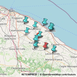 Mappa Via 20 Settembre, 70013 Castellana Grotte BA, Italia (11.7395)