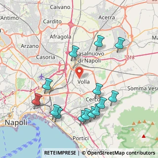 Mappa Via Ungaretti, 80040 Volla NA, Italia (4.81429)