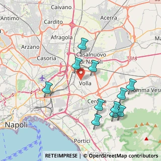 Mappa Via Ungaretti, 80040 Volla NA, Italia (4.46818)