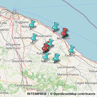 Mappa Via Benedetto Croce, 70013 Castellana Grotte BA, Italia (10.58)