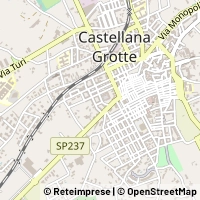 Mapa Castellana Grotte