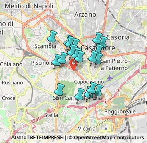 Mappa Cupa detta Santa Cesarea, 80145 Napoli NA, Italia (1.3575)