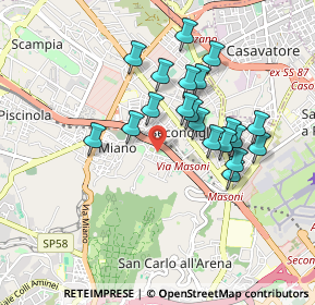 Mappa Cupa detta Santa Cesarea, 80145 Napoli NA, Italia (0.8575)