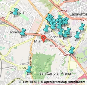 Mappa Piazza Madonna dell'Arco, 80145 Napoli NA, Italia (1.0985)