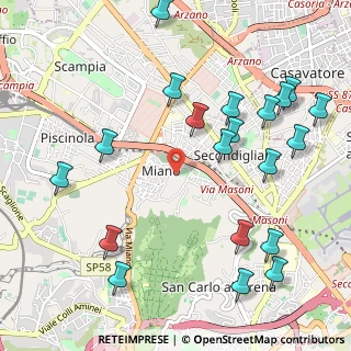 Mappa Piazza Madonna dell'Arco, 80145 Napoli NA, Italia (1.3725)