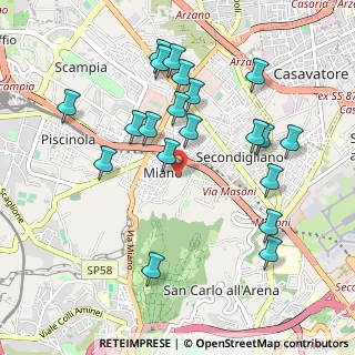 Mappa Piazza Madonna dell'Arco, 80145 Napoli NA, Italia (1.0905)