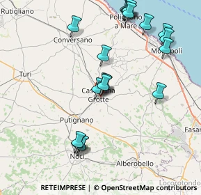 Mappa Via Pozzo la Terra, 70013 Castellana Grotte BA, Italia (9.258)