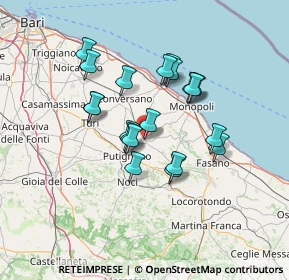 Mappa Via Pozzo la Terra, 70013 Castellana Grotte BA, Italia (12.0775)