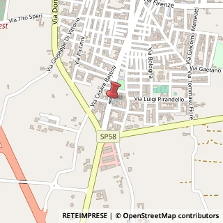 Mappa Via Alcide De Gasperi, 21, 70010 Sammichele di Bari, Bari (Puglia)