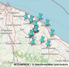 Mappa Via Giuseppe Verdi, 70013 Castellana Grotte BA, Italia (9.96143)