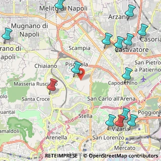 Mappa Via del Serbatoio, 80145 Napoli NA, Italia (3.19357)
