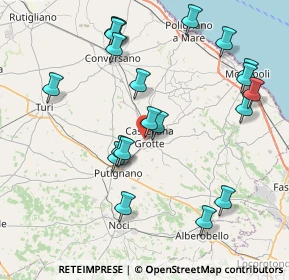 Mappa Via della Resistenza, 70013 Castellana Grotte BA, Italia (9.2735)