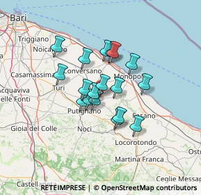 Mappa Via Michele la Torre, 70013 Castellana Grotte BA, Italia (10.20556)