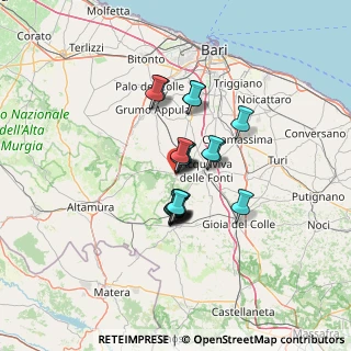 Mappa Via Giuseppe Verdi, 70020 Cassano delle Murge BA, Italia (9.3045)