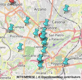 Mappa Viale Privato dello Zodiaco, 80144 Napoli NA, Italia (2.10667)