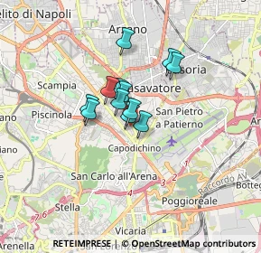 Mappa Viale Privato dello Zodiaco, 80144 Napoli NA, Italia (1.08417)