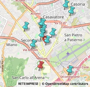 Mappa Rione Berlingieri, 80144 Napoli NA, Italia (0.88462)