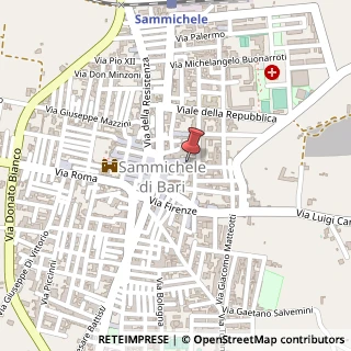 Mappa Via Edmondo de Amicis, 30, 70010 Sammichele di Bari, Bari (Puglia)