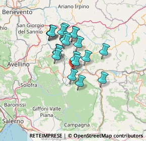 Mappa Via Francesco de Ponte, 83051 Nusco AV, Italia (10.9805)