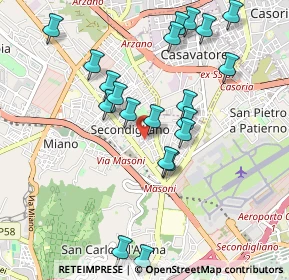 Mappa Traversa II Fosso del Lupo, 80144 Napoli NA, Italia (1.08)