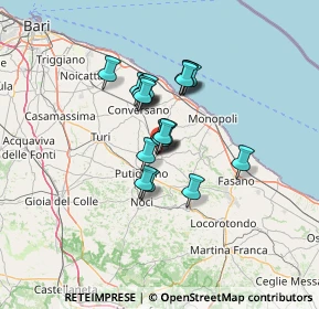 Mappa Via Goffredo Mameli, 70013 Castellana Grotte BA, Italia (9.486)