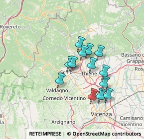 Mappa Via Marche, 36015 Schio VI, Italia (10.71)