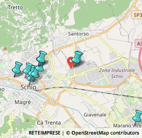 Mappa Via Marche, 36015 Schio VI, Italia (2.175)