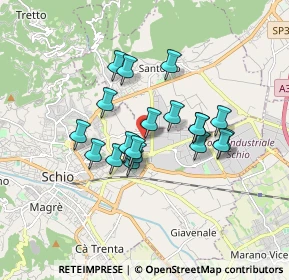 Mappa Via Marche, 36015 Schio VI, Italia (1.3235)